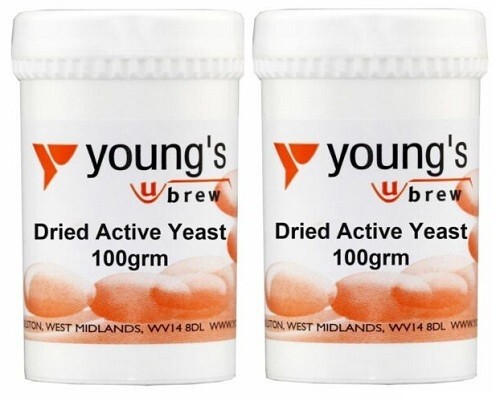 Youngs dried active yeast - yeast, for