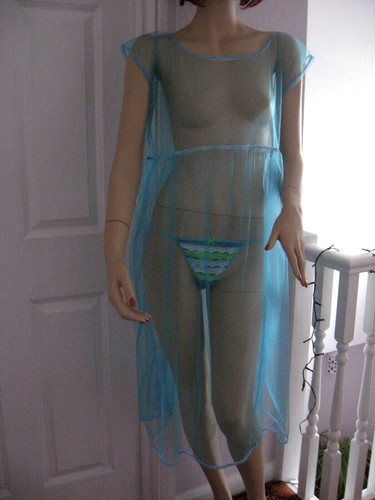 Nylon night dress - dress, sheer