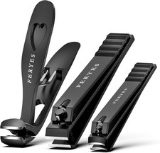 3PCS Nail Clippers Set – Long Handled Angled Toenail Clipper for Thick Nails for