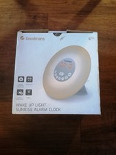 Goodmans Wake Up Light with Alarm Clock Radio. Preowned.