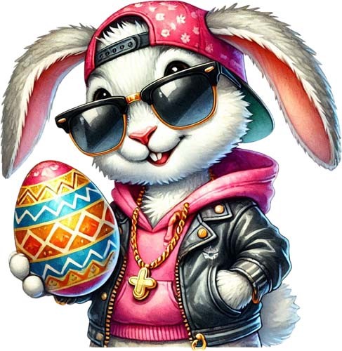 Easter hip hop bunny rabbit - easter,