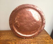 Keswick Style Arts & Crafts Copper Charger Tray Celtic Knot 35cm