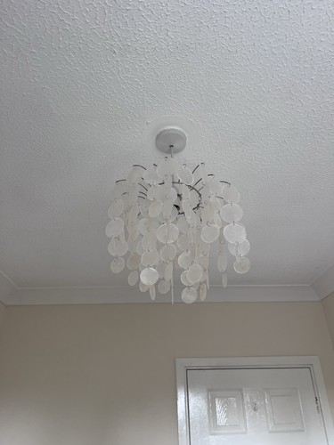 White shell pendant lampshade - pendant,