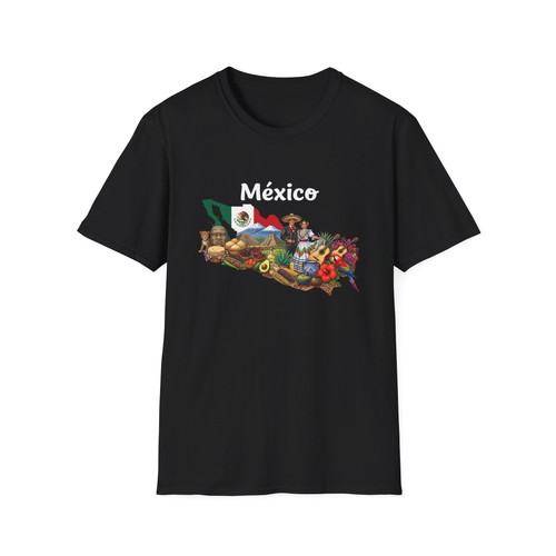 México map with flag - , and