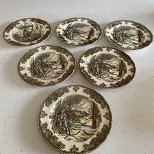 6 x Johnson Bros.The Friendly Village Sugar Maples.Bread and Butter Plate. 6” 