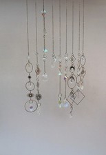 Suncatcher set of 9 gemstone sunshine crystal ball prism charms