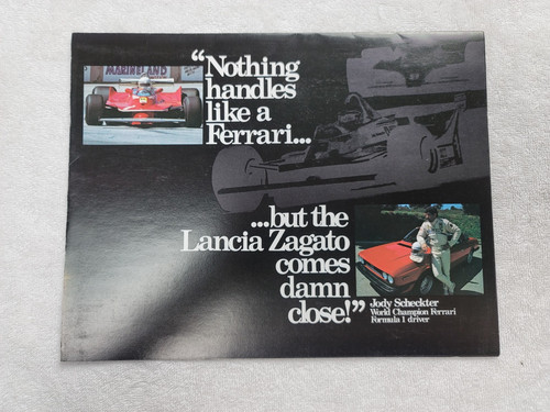 Vintage 1981 lancia zagato car - zagato,