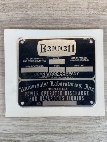 Vintage bennett gas pump - gas,
