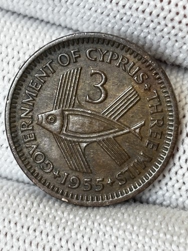 Cyprus mils coin 1955 - cyprus,