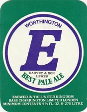 BEER BOTTLE LABEL - WORTHINGTON BREWERY - E BEST PALE ALE (H)