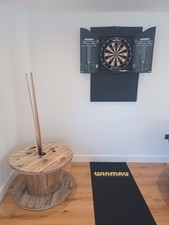 Reclaimed Pool Cue Holder Table Cable Reel