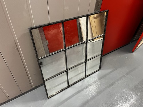 Next black metal mirror 95cm - black, x