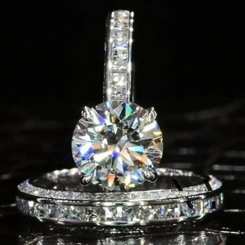 Round cut moissanite - round,