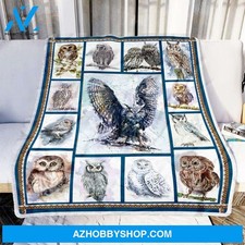 Owl lover fleece blanket