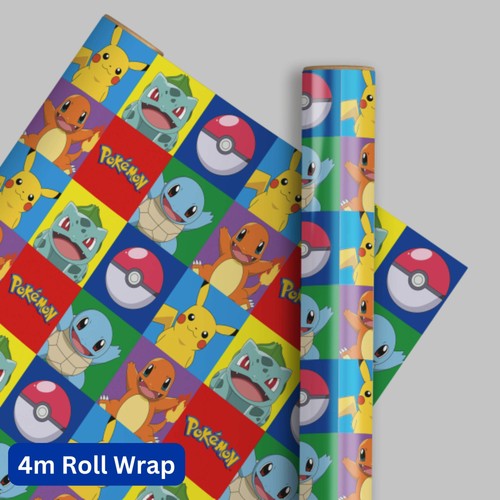 Pokemon wrapping paper roll - wrapping,