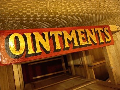Vintage ointments sign - ointments,