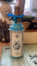 Handmade upcycled bottle - upcycled,
