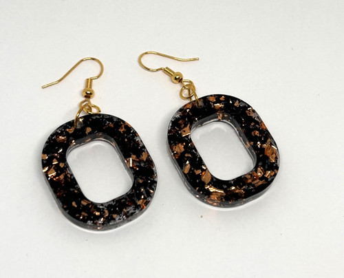 Hand made drop dangle resin - hand,