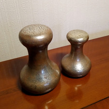 2 Vintage Brass Capstan