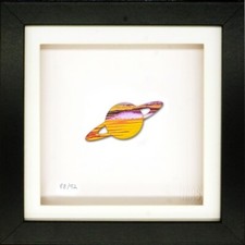 Damien Hirst Original Mini Spin Painting. Spectacular Saturn #88