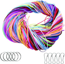 Yuknees Plastic Lacing Strings, 200 Pieces DIY Handmade Craft Gimp Lacing Cord