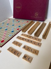 Vintage 1953 Scrabble Board