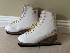 SFR Ladies Galaxy Glitra Ice Skates / Figure Skates - Size 7 (41) + Skate Bag