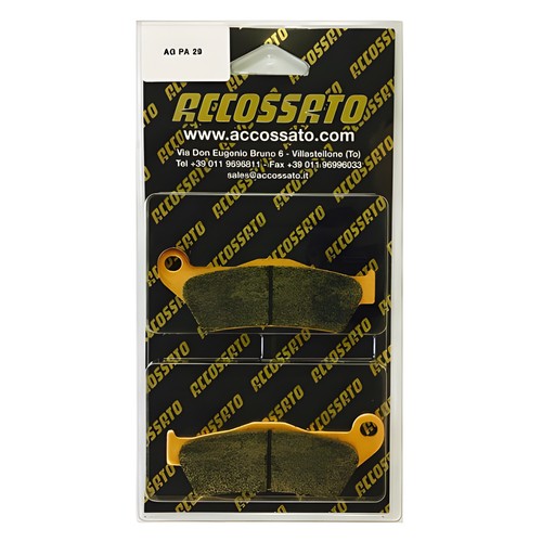 Front recessed brake pads - brake, for