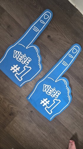 Blue finger foam - finger, #number