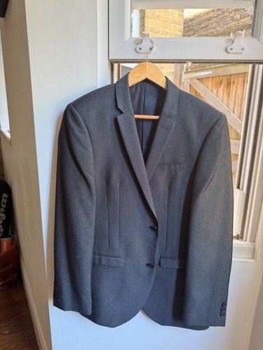 Next men grey pinstripe - grey,