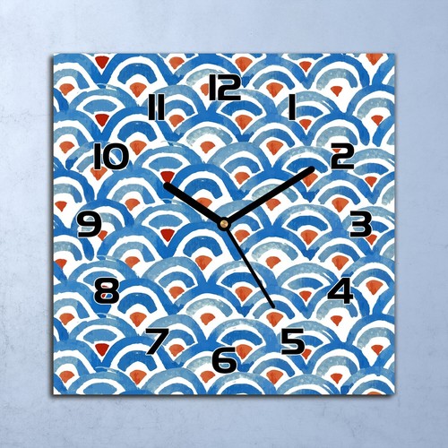Glass wall clock home kitchen - clock,