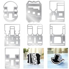 3D Stepper Folding Card Metal Cutting Dies Scrapbooking Embossing Stencils DIY