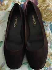 MARKON BROWN SUEDE LEATHER BALLET SHOES size 6 BNEW