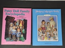 2 DOLL COLLECTORS HARDCOVER BOOK LOT - PATSY DOLL FAMILY & MODERN COLLECTORS 