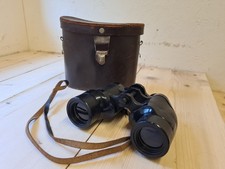 Ross London Vintage Lancaster 9x35 Binoculars with Brown Leather Carry Case