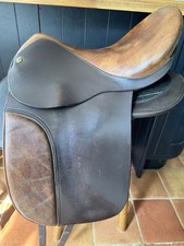 Reactor Panel Dressage/show Saddle Rare 16.5” Brown Leather