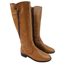 Ara Womens Tan Leather Knee High Riding Boots Size UK 6 EU 39 US 8