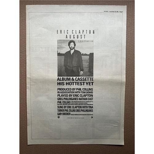 Eric clapton august poster - august,