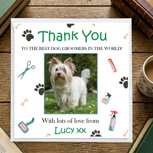 Personalised dog groomer thank - personalised,