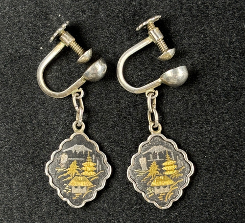 Japanese damascene screw back - japanese,