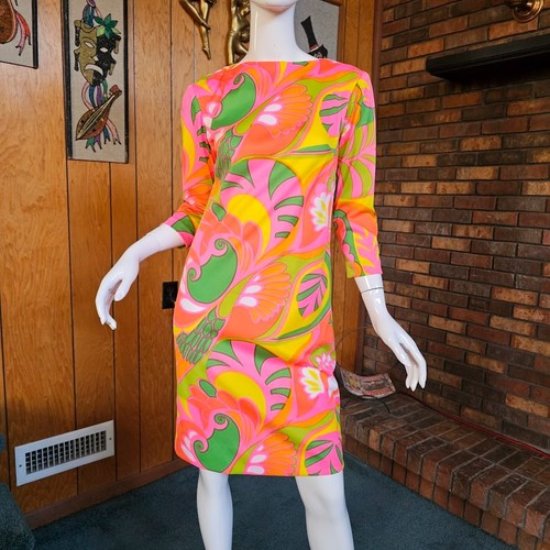 Vtg 60s mod psychedelic - psychedelic, neon