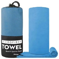 Microfiber Towel Compact Fast Drying Travel Sports Gym Beach Camping Swimming