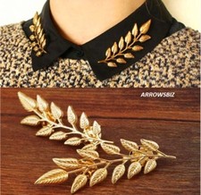 Shirt Collar Leaf Brooch