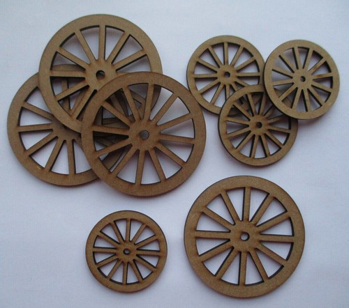 Wooden mdf cart wheel - wheel, shapes