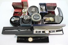 Job Lot Mens Boxed Quartz Watches Inc Claude-Valentini Fossil Etc UNTESTED