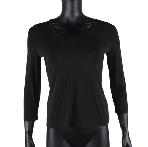 Max mara women solid black - s,