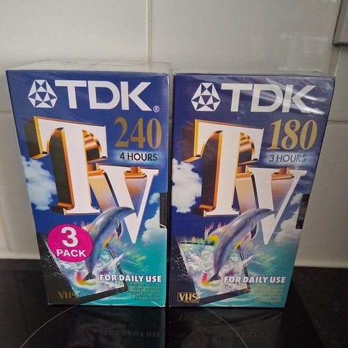 Tdk 240 blank vhs video - tdk,