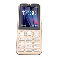 Yellow EU Plug 2G Unlocked Cell Phone 3600mAh Basic Mobile Phone With HD Sc FIG