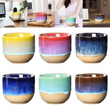 Ceramic tea cups, espresso cup, 150 ml, sake cup, Japanese style, abstract