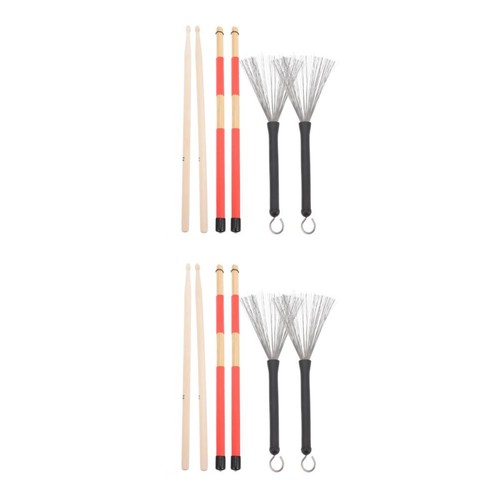 Drum stick brush kit wooden - brush,